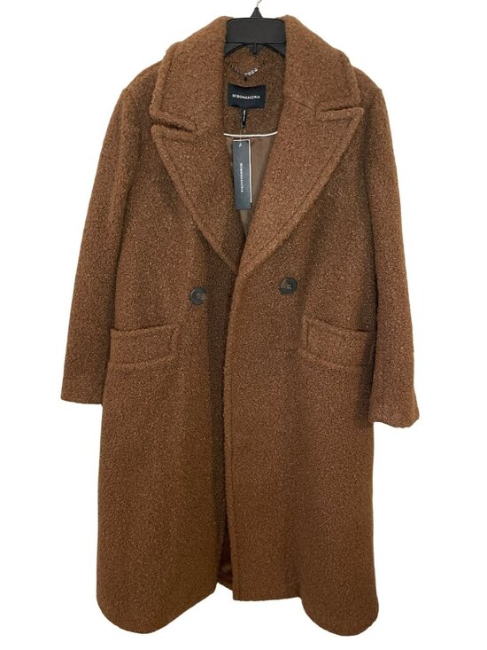 BCBGMaxAzria Jackets & Blazers - BCBGMAXAZRIA Coffee Brown Wool Double-Breasted Coat Women's Sz M $398 NWT